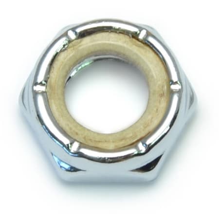 Midwest Fastener Lock Nut, 1/2"-13, Steel, Chrome Plated, 10 PK 30147